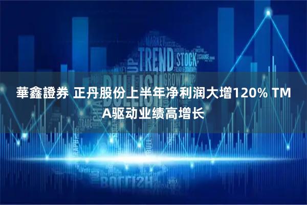 華鑫證券 正丹股份上半年净利润大增120% TMA驱动业绩高增长