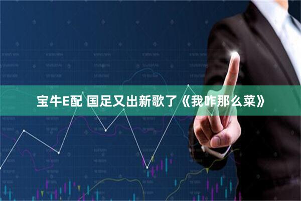 宝牛E配 国足又出新歌了《我咋那么菜》